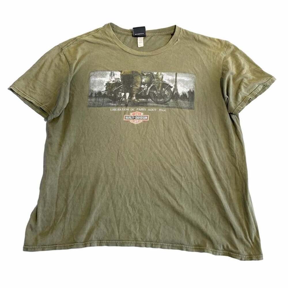 Harley-Davidson Liberation De Paris Graphic T-Shirt Green